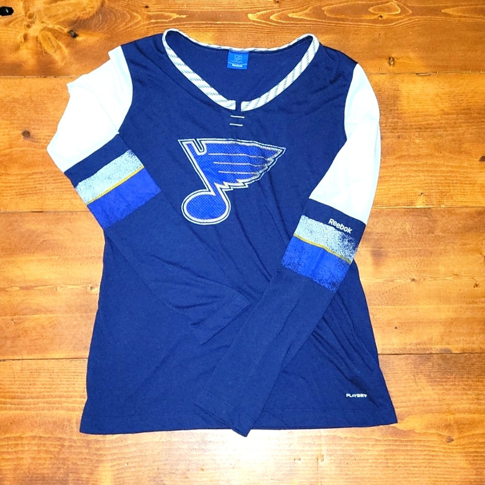 🏒 women's StL Blues Long sleeve Fan Tee